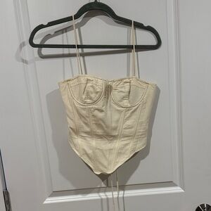 Lioness Cream Corset Top